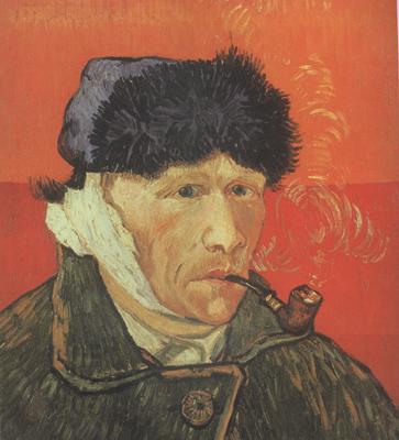 Vincent Van Gogh Self-Portrait with Bandaged Ear and Pipe (nn04) oil painting picture